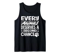 Every Animal Deserves A Second Chance Animal Shelter Adopt Tank Top
