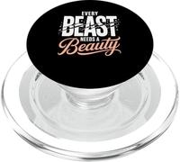 Every Beast Needs A Beauty Love PopSockets PopGrip for MagSafe