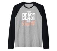 Every Beast Needs A Beauty Love Raglan Baseball Tee