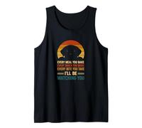 Every Bite You Take Black Lab Always Watching You Tank Top