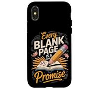 Every Blank Page Is A Threat And A Promise Drawing Artist Case for iPhone X/XS