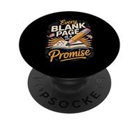 Every Blank Page Is A Threat And A Promise Drawing Artist PopSockets Adhesive PopGrip