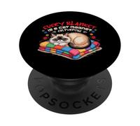 EVERY BLANKET IS A CAT MAGNET ON PURPOSE PopSockets Adhesive PopGrip