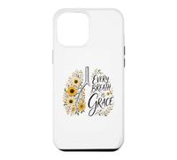 Every Breath Is Grace Boho Floral Lungs Autumn Sunflowers Case for iPhone 12 Pro Max