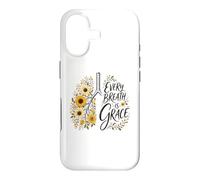 Every Breath Is Grace Boho Floral Lungs Autumn Sunflowers Case for iPhone 17