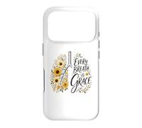 Every Breath Is Grace Boho Floral Lungs Autumn Sunflowers Case for iPhone 17 Pro