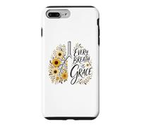 Every Breath Is Grace Boho Floral Lungs Autumn Sunflowers Case for iPhone 7 Plus/8 Plus