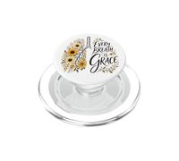 Every Breath Is Grace Boho Floral Lungs Autumn Sunflowers PopSockets PopGrip for MagSafe