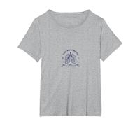Every Breath Matters: Lung Health Awareness T-Shirt, Women's Plus, Heather Grey, 1X