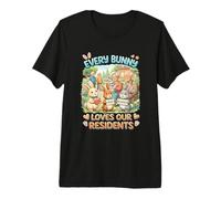 Every Bunny Loves Our Residents Easter Bunny Caregivers Premium T-Shirt