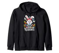 Every Bunny Loves Our Residents - Nurse Appreciation Easter Zip Hoodie