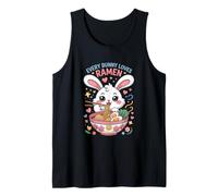 Every Bunny Loves Ramen Funny Cute Kawaii Rabbit Japanese Tank Top