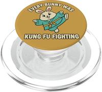 Every Bunny Was Kung Fu Fighting Easter Rabbit PopSockets PopGrip for MagSafe