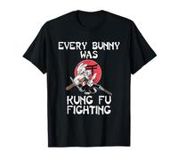 Every Bunny Was Kung Fu Fighting Easter Sunday Rabbit Shirt T-Shirt
