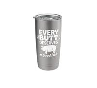 Every Butt Deserves A Good Rub BBQ Stainless Steel Insulated Tumbler