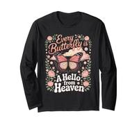 Every Butterfly is a Hello from Heaven Butterfly Monarch Long Sleeve T-Shirt