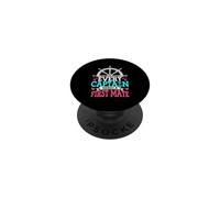 Every Captain Needs A First Mate Boat Captain Pontoon PopSockets Adhesive PopGrip