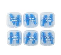 Every Cares Silicone Swimming Earplugs, 6 Pairs, Comfortable, Waterproof, Ear Plugs for Swimming and Showering, with Case (Blue)