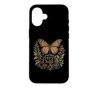 Every Child Can Soar Back To School Butterfly Case for iPhone 16