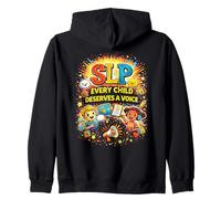 Every Child Deserves A Voice SLP Speech Language Pathologist Zip Hoodie