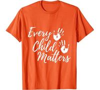 Every Child in Matters Orange Day Kindness Equality Unity T-Shirt Heavyweight Cotton T Shirts Unisex (XL)
