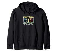 Every Child Is Different But Not Less For A SpEd Educator Zip Hoodie