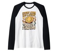 Every Coin Has a Story Worth Finding Collector Raglan Baseball Tee