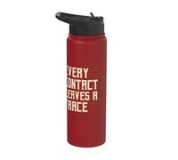Every Contact Leaves A Trace Forensic Scientist Apparel Stainless Steel Insulated Water Bottle