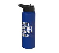 Every Contact Leaves A Trace Forensic Scientist Apparel Stainless Steel Insulated Water Bottle