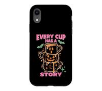 Every Cup Has A Story Halloween Coffee Lover Mug Stack Case for iPhone XR