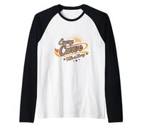 Every Curve Tells a Story Body Positive Retro Sunset Design Raglan Baseball Tee