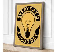 Every Day A Good Day Vintage Canvas Wall Art Print 18x12 Inch