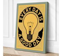 Every Day A Good Day Vintage Canvas Wall Art Print 24x16 Inch