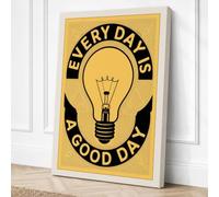 Every Day A Good Day Vintage Canvas Wall Art Print 30x20 Inch (76 x 51 cm)