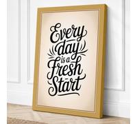 Every Day Fresh Start Canvas Wall Art Print 30x20 Inch