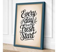 Every Day Fresh Start Canvas Wall Art Print 36x24 Inch