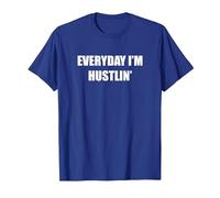 Every Day I'm at Hustlin' T-Shirt, Men, Royal Blue, X-Large
