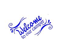 Every Day is A New Beginning, But Not Every Camping Trip is Happy, Let's Leave A Happy Camping Trip. Funny Car Sticker Camper Window Bumper Sticker(Blue,40X26.1CM)