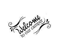 Every Day is A New Beginning, But Not Every Camping Trip is Happy, Let's Leave A Happy Camping Trip. Funny Car Sticker Camper Window Bumper Sticker(Black,40X26.1CM)