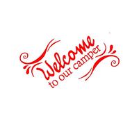 Every Day is A New Beginning, But Not Every Camping Trip is Happy, Let's Leave A Happy Camping Trip. Funny Car Sticker Camper Window Bumper Sticker(Red,60X39.2CM)