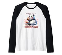 Every Day is Cheat Day Cute Panda Raglan Baseball Tee