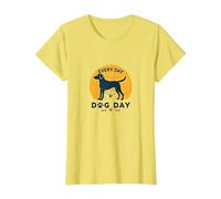 Every Day is Dog Day - Pet Lover T-Shirt, Women, Lemon, M