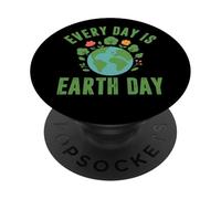 Every Day Is Earth Day Vintage Planet Nature Lover Teacher PopSockets Adhesive PopGrip