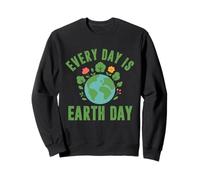 Every Day Is Earth Day Vintage Planet Nature Lover Teacher Sweatshirt