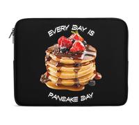 Every Day Is Pancakes Breakfast Laptop Sleeve Bag Protective Laptop Carrying Case Cover for 10/12/13/15/17 Inch