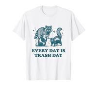 Every Day Is Trash Day Vintage Garbage Gang Funny Raccoon T-Shirt