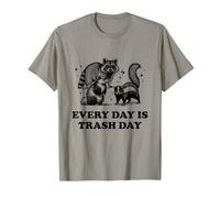 Every Day Is Trash Day Vintage Garbage Gang Funny Raccoon T-Shirt