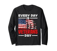 Every Day is Veteran Day Patriotic Veterans Day Long Sleeve T-Shirt