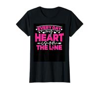 Every Day My Heart is On The Line - Lineman's Wife T-Shirt