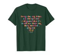 Every Day My Joints Shocked & Disgusted Rheumatoid Arthritis T-Shirt, Men, Dark Green, 3X-Large